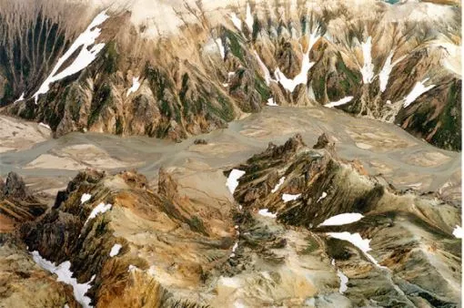 Olafur Eliasson: 'Jökulsgilskvisl', 2003, from the portfolio Double Exposure, two C-prints, mounted on Forex, size: 40 x 60 cm (15¾ x 23½