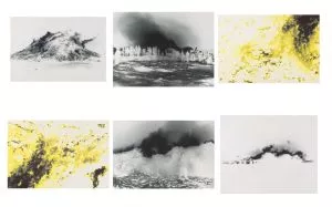 Olafur Eliasson: 'Inverted Campfire Series', 2006, Set of 15 x Photogravure on Hahnemühle handmade paper / Bütten 400 g/m², signed and numbered, edition of 18, various sizes (from 33,7 x 585 cm to 43,6 x 53,6 cm)