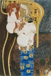 Gustav Klimt-beethovenfries-die-feindlichen-gewalten-detail4