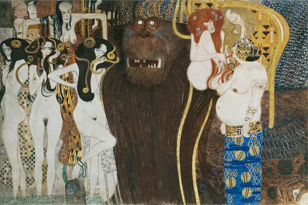 Gustav Klimt-beethovenfries-die-feindlichen-gewalten-detail