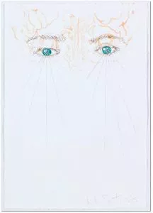 Kiki Smith: 'Mind's Eye', 2015, watercolor and pencil on paper, size: 11 1/2 × 8 in / 29.2 × 20.3 cm, signed, dated. 