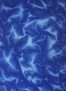 Tauba Auerbach: ‘Plate Distortion I’, 2011, color aquatint, revere white and Kozo paper, image size 34