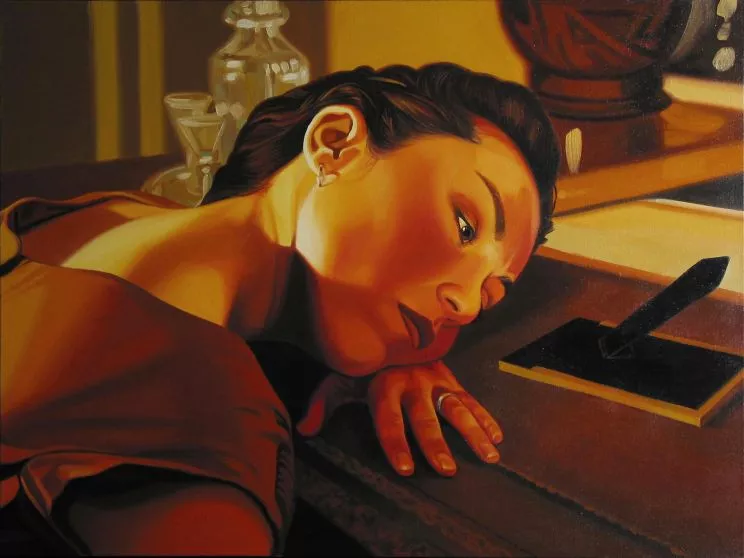 Mark STOCK, GNAW, 2003, OIL ON CANVAS 30 X 40 inch