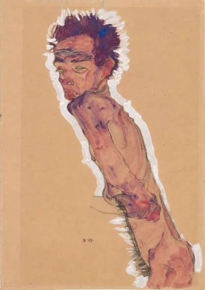 Egon Schiele Aktselbstbildnis 1910 1