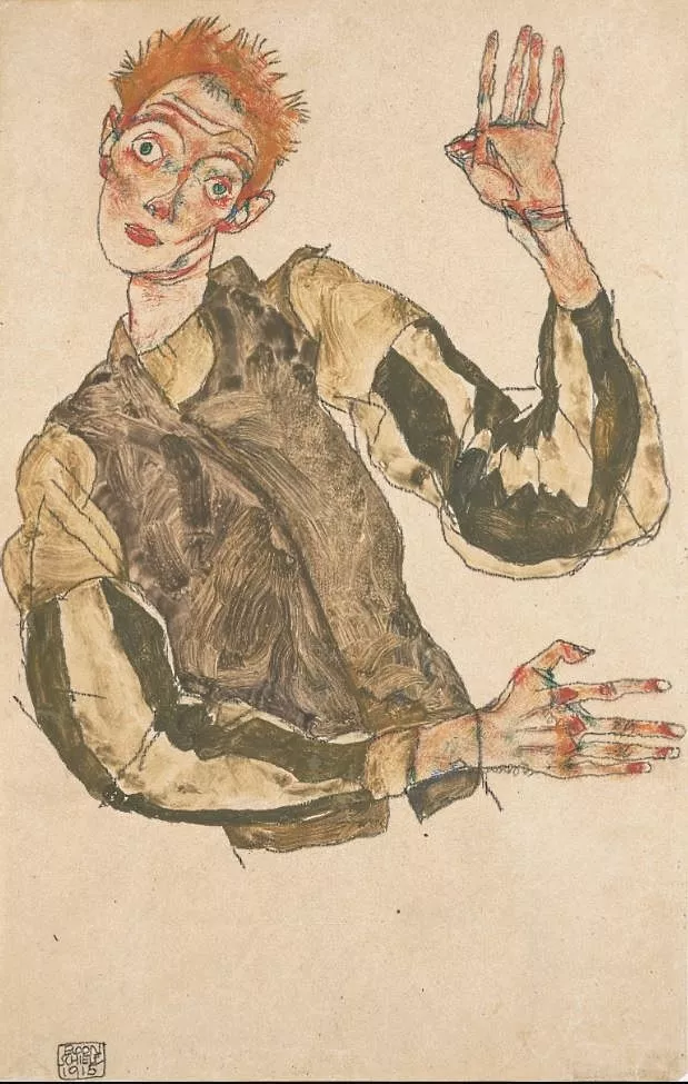 Egon Schiele Selfportrait 1 1