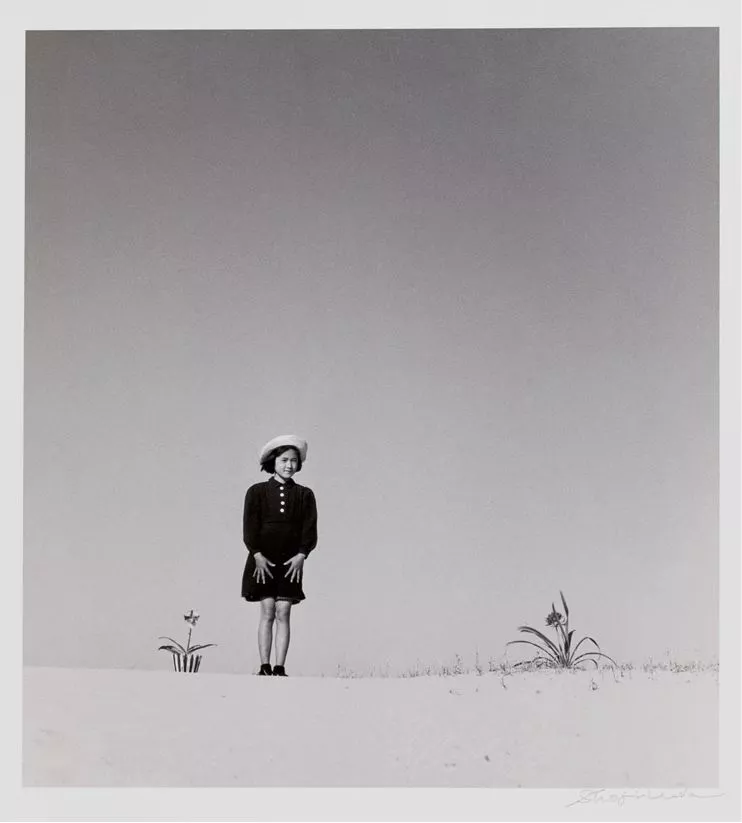 Shoji Ueda Girl Sand And Dunes Ca. 1950