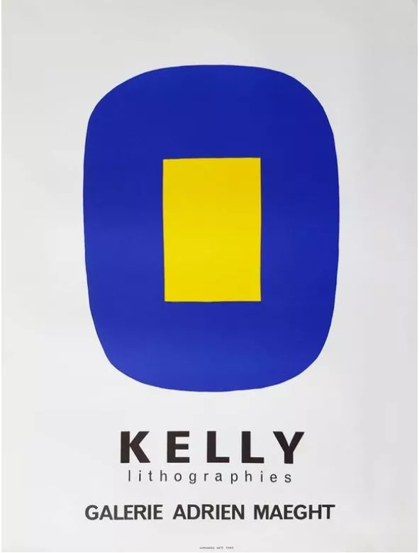 Ellsworth Kelly Exhibition Poster Galerie Maeght