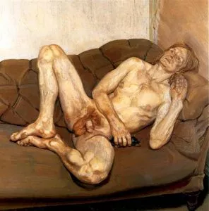 Lucien Freud Naked Man With Rat