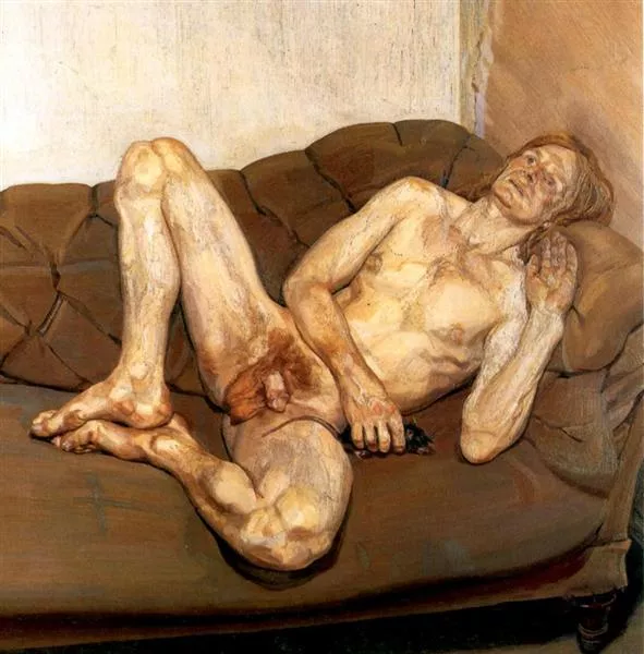 Lucien Freud Naked Man With Rat